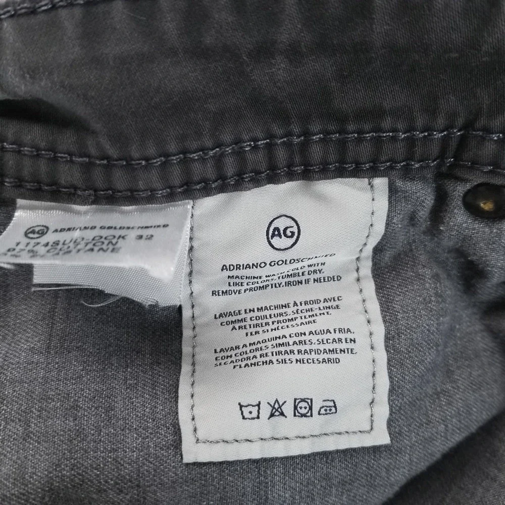 AG Adriano Goldschmied Jeans‎ Mens 38 Gray Everett Straight Stretch Comfort